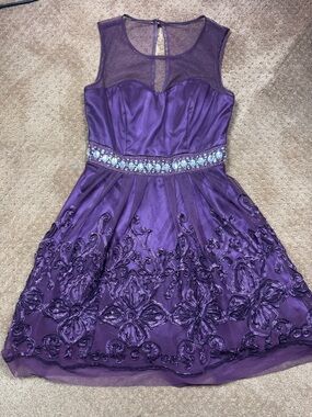 Windsor | Dresses | Winslow Formal Satin Laceup Dress Size 5 In Color Wine  | Poshmark
